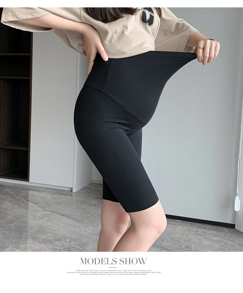 Várandós női leggings, nyári jégvékony ötszögletű divatos kerékpáros cápajóga védőnadrág, rövidnadrág_voghion.com