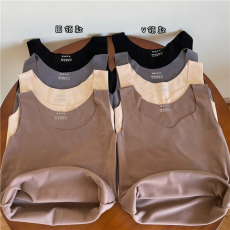 批发实价实拍<b class='q'>秋</b>冬款轻暖保暖小背心德绒自发热防寒打底内衣