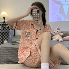 批发伐发+V 15382908072 实拍 2022年夏季牛奶丝开衫两件套家居服