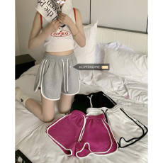 批发实价-官图 夏季新款宽松休闲显瘦阔腿百搭短<b class='q'>裤</b>女