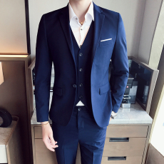 批发<b class='q'>秋</b>装新款韩版小西装 高品质西服套装 结婚礼服三件套XY03/p210