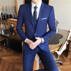批发2022春季新款 男士休闲西装三件套修身西服套装1652