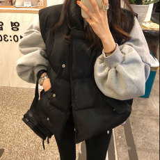 批发已出货    百搭羽绒棉面包服短款宽松bf马甲外套女2019秋<b class='q'>冬</b>新款