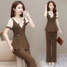 批发成套搭配<b class='q'>女装</b>减龄2026年新款夏季时尚洋气妈妈高端品牌<b class='q'>职业</b>两件套