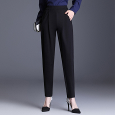 批发实拍<b class='q'>哈伦裤</b>女春秋宽松2026新款黑色长裤休闲裤宽松<b class='q'>小脚</b>萝卜裤西裤