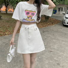 批发实拍牛仔<b class='q'>短裙</b>女夏季2025新款爆款a字包臀裙小个子高腰显瘦<b class='q'>半身</b>裙