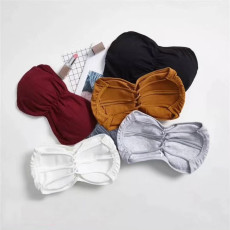 批发<b class='q'>春</b>装韩版女装无钢圈薄款裹胸抹胸美背无肩带内衣学生少女打底背心