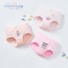 批发新【3条装】纤然美 95%棉 西瓜女孩 纯棉儿童内裤 <b class='q'>女童</b><b class='q'>三</b>角裤