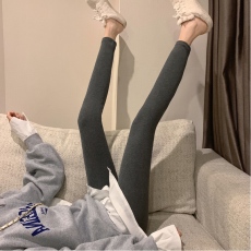 批发实拍~实价 百搭款螺纹打底裤女外穿修身高腰显瘦小脚紧身裤