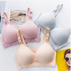 批发实拍孕妇前开扣无钢圈哺乳内衣孕期文胸无钢圈婴儿棉怀孕胸罩