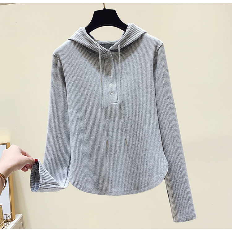 2022 early spring new Korean version slimming and lazy hooded top trend_voghion.com