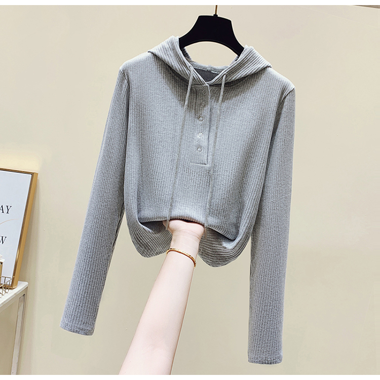 2022 early spring new Korean version slimming and lazy hooded top trend_voghion.com