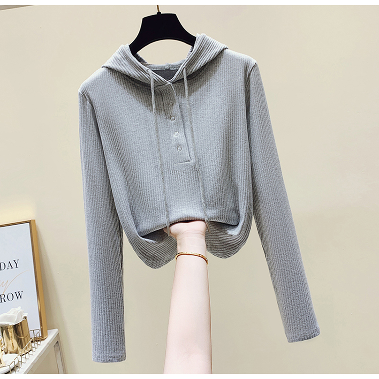 2022 early spring new Korean version slimming and lazy hooded top trend_voghion.com