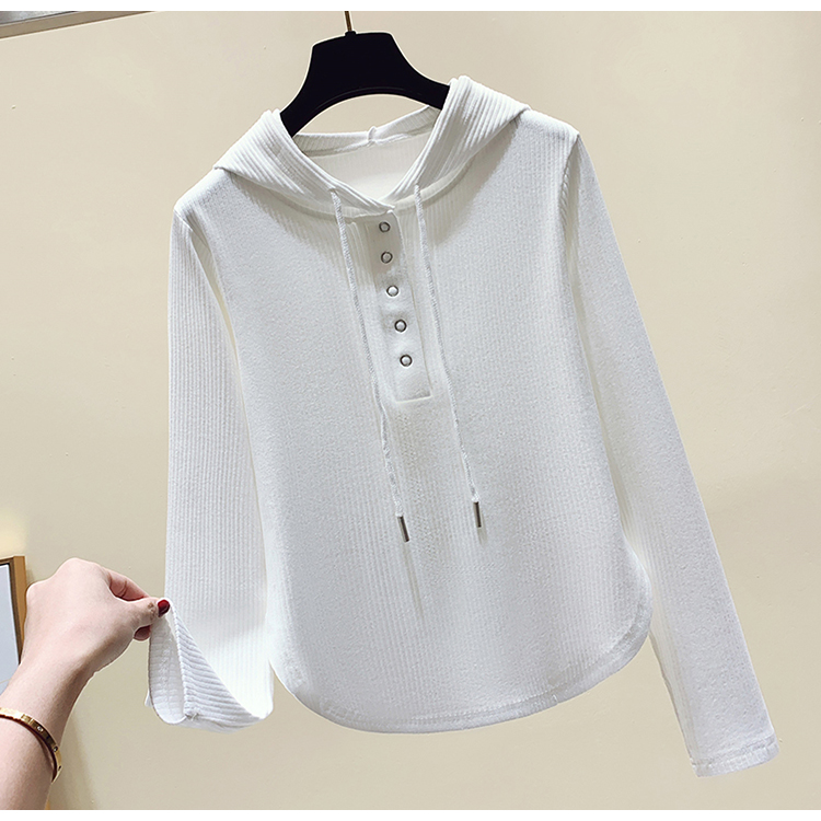 2022 early spring new Korean version slimming and lazy hooded top trend_voghion.com