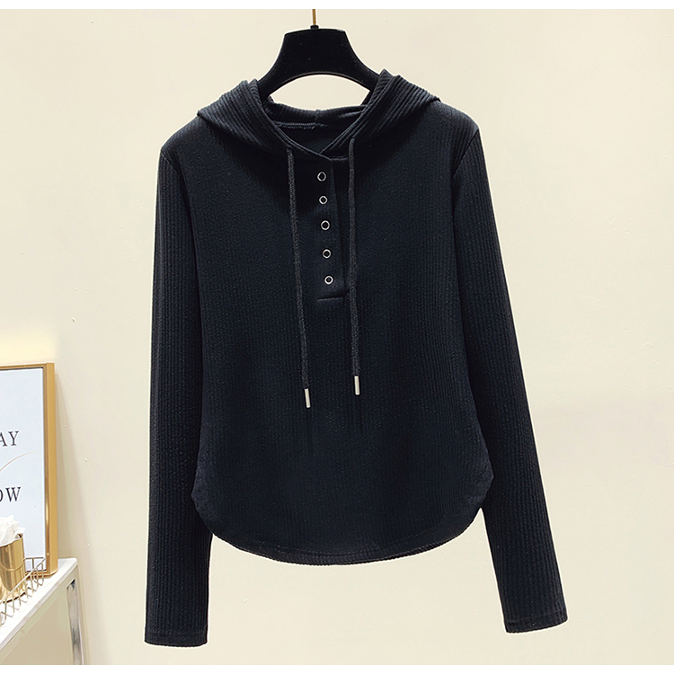 2022 early spring new Korean version slimming and lazy hooded top trend_voghion.com