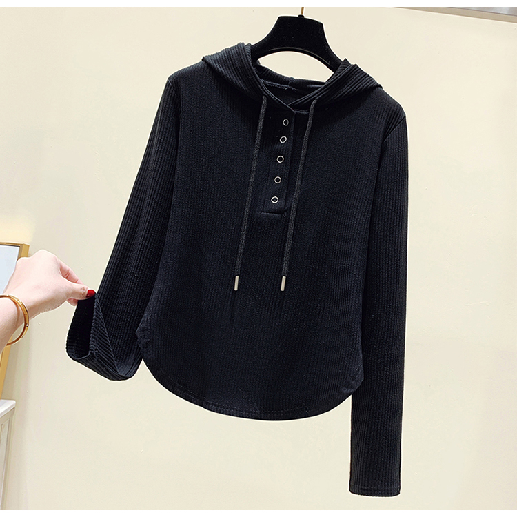 2022 early spring new Korean version slimming and lazy hooded top trend_voghion.com