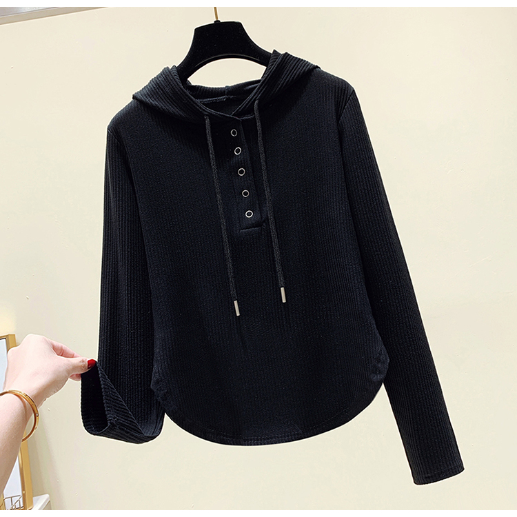 2022 early spring new Korean version slimming and lazy hooded top trend_voghion.com
