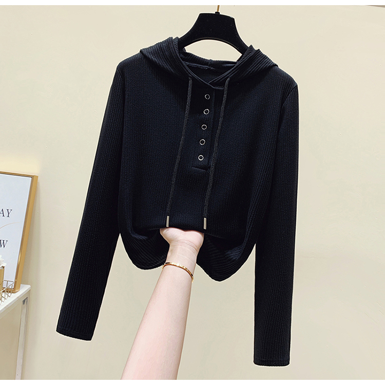 2022 early spring new Korean version slimming and lazy hooded top trend_voghion.com