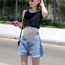 批发孕妇牛仔短裤夏季薄款时尚宽松<b class='q'>大码</b>休闲打底运动裤子孕妇夏装