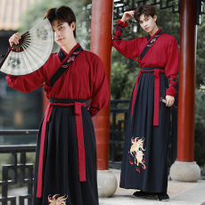 批发原创九尾火狐汉<b class='q'>服</b>男装帅气武侠中国风<b class='q'>学生</b><b class='q'>班</b><b class='q'>服</b>古书生公子团<b class='q'>服</b>