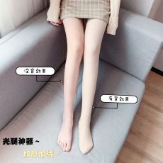 批发实拍实价 韩版双层网纱加绒加厚保暖超逼真光腿长<b class='q'>袜</b><b class='q'>美腿</b>打底裤女