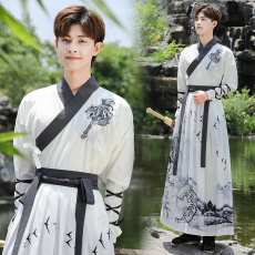批发原创汉<b class='q'>服</b>刺绣印花中国风侠客情侣cp表演套装<b class='q'>学生</b>日常<b class='q'>班</b><b class='q'>服</b>大码团<b class='q'>服</b>