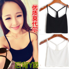 批发2026夏<b class='q'>莫代尔</b>打底Y字型半身超短款小吊带衫背心少女抹胸裹胸