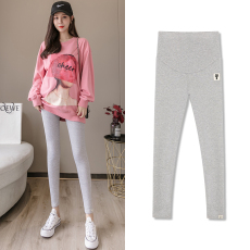 批发实拍孕妇打底<b class='q'>莫代尔</b>棉高腰托腹小脚小猫孕妇裤。