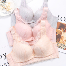 批发实拍网红新款哺乳内衣<b class='q'>性感</b>聚拢孕妇喂奶怀孕期防下垂性无钢圈