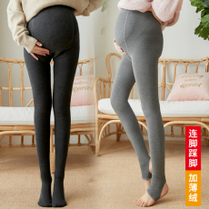 批发实拍2026日系春秋棉质竖条羊绒薄款孕妇<b class='q'>连裤袜</b>百搭孕妇打底袜