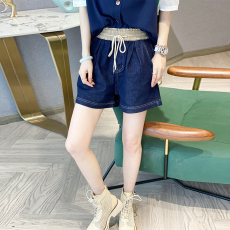 批发休闲牛仔阔腿短裤女直筒显瘦高腰韩版百搭裤子2025夏季新款<b class='q'>欧洲站</b>