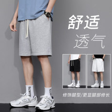 批发短裤男夏季潮流宽松篮球裤纯色百搭休闲裤运动裤五分裤韩版沙滩裤