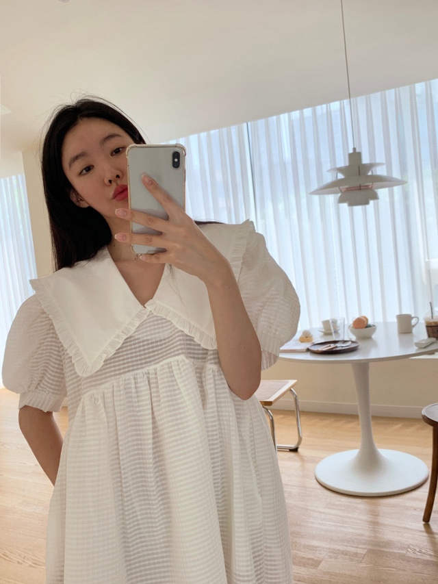 있음 선적 다용도 빅 칼라 연령 감소 귀여운 인형 드레스