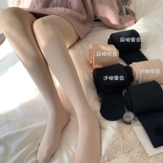 批发实拍实价连裤袜加厚加绒光腿肉色外穿秋冬女打底连脚袜踩袜