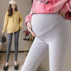 批发实拍孕妇高腰托腹<b class='q'>小脚裤</b>纯色款莫代尔。大量。