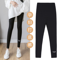 批发打底裤刺绣字母 外穿孕妇裤子秋款潮妈纯棉长裤孕妇