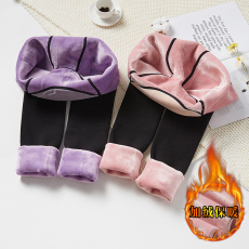 批发实拍600/700克秋冬加绒加厚孕妇护宫护腰一体打底<b class='q'>裤</b>袜<b class='q'>踩脚</b>彩棉