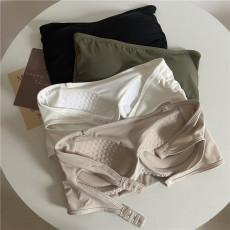 批发~实拍实价新款<b class='q'>春</b>夏抹胸裹胸一字围无肩带冰丝内衣文胸固定杯