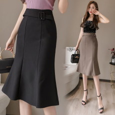 批发实拍 半身<b class='q'>裙</b>女2026春夏季高腰遮跨鱼尾<b class='q'>裙</b>中长款显职业半身<b class='q'>裙</b>OL