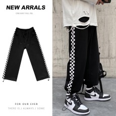 批发卫裤男女潮港风宽松束脚抽绳长裤春秋款学生休闲痞帅运动裤子