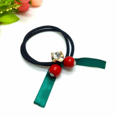 批发实拍韩版打蝴蝶结飘带发圈 扎头发皮筋发饰头饰