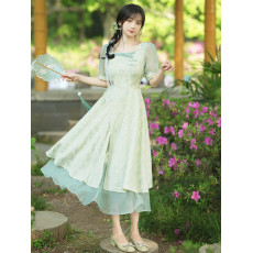 批发实拍新款 国风改良款旗袍连衣裙女 +40