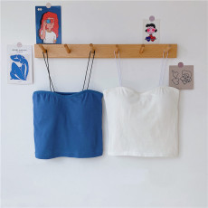 批发实拍不减价~原版质量棉细吊带带胸垫修身百搭抹胸内衣外穿背心女