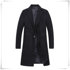 批发男士风衣中长款潮流冬季羊毛呢大衣男韩版西装领呢子外套春秋修身