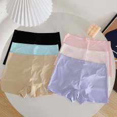 批发实拍  2024秋季新款浅色百搭<b class='q'>冰</b><b class='q'>丝</b>安全裤透气防走光<b class='q'>无</b><b class='q'>痕</b><b class='q'>内裤</b>