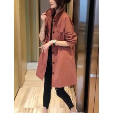 批发薄款风衣外套女中长款小个子气质韩版休闲风衣初春2026新款欧洲站