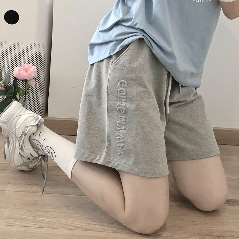 RY4372# 鱼鳞休闲运动短裤女