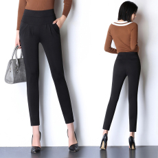 批发实拍九分裤女哈伦裤女2026新款春秋显瘦九分<b class='q'>大码</b>胖mm休闲<b class='q'>小脚裤</b>