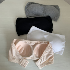 批发实拍实价2023<b class='q'>春</b>季新款抹胸裹胸女一字围无肩带内衣文胸固定杯