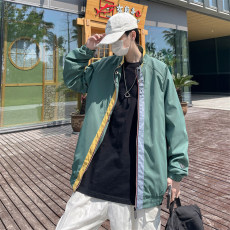 批发春秋男款夹克学生装夹克外套棒球服宽松潮流青年夹克